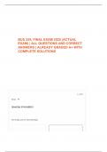 BUS 225&semi; FINAL EXAM 2025 &lpar;ACTUAL EXAM&rpar; &vert; ALL QUESTIONS AND CORRECT ANSWERS &vert; ALREADY GRADED A&plus; WITH COMPLETE SOLUTIONS