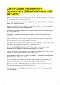 Zscaler Digital Transformation Administrator &lpar;ZDTA&rpar; Certification 2025 UPDATE&excl;&excl;&excl;