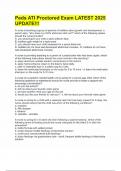 Peds ATI Proctored Exam LATEST 2025 UPDATE&excl;&excl;&excl;