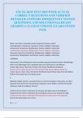 EXCEL IKM TEST 2025 WITH ACTUAL  CORRECT QUESTIONS AND VERIFIED  DETAILED ANSWERS &vert;FREQUENTLY TESTED  QUESTIONS AND SOLUTIONS&vert;ALREADY  GRADED A&plus;&vert;LATEST UPDATE &vert;GUARANTEED  PASS 