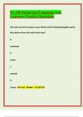 ELAR-Integrated Language Arts Learners Practice Questions With Premium Solutions