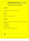  BARBER PSI EXAM QUESTIONS AND ANSWERS 2025