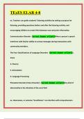TExES ELAR 4-8 Prep Questions With Comprehensive Verified Solutions &vert; Top Rated A&plus;