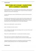 2025 PUBH 6012 EXAM 1 QUESTIONS WITH CORRECT ANSWERS