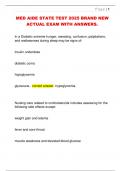 MED AIDE STATE TEST 2025 BRAND NEW  ACTUAL EXAM WITH ANSWERS&period;