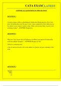  CATA EXAM QUESTIONS AND ANSWERS 2025