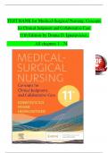 TEST BANK for Medical-Surgical Nursing&colon; Concepts for Clinical Judgment and Collaborative Care 11th Edition by Donna D&period; Ignatavicius&comma; 2024&sol;2025 All chapters 1 - 74