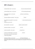 NPI 1 Exam 1 Questions With All Complete Verified Solutions Graded A&plus;