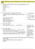 AAERT CER Exam Practice Questions and answers already passed 2025