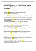 BIO 338 Exam 3 JJ DUKE Actual study set with Questions and correct&sol;verified Answers