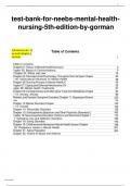 Test Bank For Neeb's Mental Health Nursing 5th Edition By Linda M&period; Gorman&semi; Robynn Anwar 9780803669130 Chapter 1-22 Complete Guide&period;pdf
