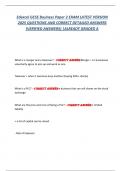 Edexcel GCSE Business Paper 2 EXAM LATEST VERSION  2025 QUESTIONS AND CORRECT DETAILED ANSWERS  &lpar;VERIFIED ANSWERS&rpar; &vert;ALREADY GRADED A