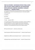 NUR 631&sol;NUR631 ADVANCED PATHO FINAL EXAM 2025 ACTUAL EXAM COMPLETE 250 QUESTIONS WITH DETAILED VERIFIED ANSWERS &sol;ALREADY GRADED A&plus; &sol;&sol; BRAND NEW&excl;&excl;