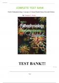 Test Bank - Porth's Pathophysiology&colon; Concepts of Altered Health States Eleventh Edition by Tommie L&period; Norris &comma; All Chapters &vert; Complete Guide A&plus;