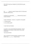FINC 3610 Final Exam&colon; Modules 6-10 2025 With Accurate Solutions