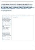 ATI RN MATERNAL NEWBORN 2023 &lpar;OBSTETRICS&rpar; TEST BANK EXAM  COMPREHENSIVE EXAM WITH COMPLETE QUESTIONS AND  ACCURATE DETAILED ANSWERS NEWEST VERSION&vert;&vert; &lpar;VERIFIED  ANSWERS&rpar; ASSURED PASS ALREADY GRADED A&plus; LATEST  VERSION 2025-2026