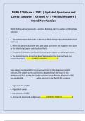 NURS 275 Exam 4 2025 &vert; Updated Questions and Correct Answers &vert; Graded A&plus; &vert; Verified Answers &vert; Brand New Version