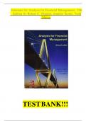 Test Bank Complete&lowbar; Analysis For Financial Management 13th Edition By Robert C&period; Higgins &vert; All Chapters 1-9&vert;Latest Version With Verified Answers&vert; Rated A&plus;&period;