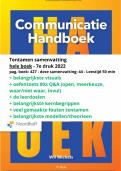 Compacte tentamensamenvatting Handboek Communicatie Michels - 7e druk compleet + oefentoets + leerdoelen + kernbegrippen en meer