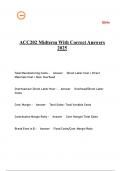 ACC202 Midterm With Correct Answers 2025