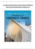 Test bank for fundamentals of corporate finance 5th edition by robert parrino david kidwell bates gillan Chapter 1-21