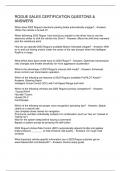 ROGUE SALES CERTIFICATION QUESTONS & ANSWERS