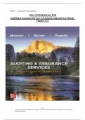 Solution Manual For Auditing & Assurance Services&colon; A Systematic Approach&comma; 12th Edition By William Messier Jr&comma; Steven Glover&comma; Verified Chapters 1 - 21&comma; Complete Newest Version