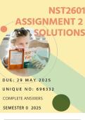 NST2601 ASSIGNMENT 2 | DETAILED ANSWERS |  (696332)  | DUE: 29 MAY 2025