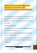 SFSU Bio 230 Final 2025&sol;2026 Exam  Questions and Answers 100&percnt;  Guaranteed Success &vert; Already Rated A&plus; 