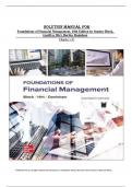 Solution Manual For Foundations of Financial Management&comma; 18th Edition by Stanley Block&comma; Geoffrey Hirt&comma; Bartley Danielsen