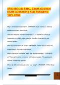 SFSU BIO 230 FINAL EXAM 2025&sol;2026  EXAM QUESTIONS AND ANSWERS &vert;  100&percnt; PASS