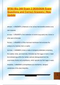 SFSU Bio 240 Exam 3 2025&sol;2026 Exam  Questions and Correct Answers &vert; New  Update