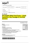 RTS English Bible Final Exam &ndash; Questions&comma; Key Passages & Verified Answers