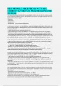 HESI MODULE 3 QUESTIONS WITH ALL CORRECT & VERIFIED ANSWERS &lpar;UPDATED TO PASS&rpar;