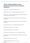 TEAS 7-Biology Midterm Exam Questions And All Correct Answers Graded A&plus;&period;