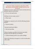 American Home Inspectors Training AHIT  Questions with Detailed Verified Answers for  Accuracy 
