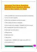 Instrument Tech Nccer Questions  2025&sol;2026 Exam Questions Marking  Scheme New Update &vert; A&plus; Rated 
