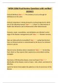 NFDN 2006 Final Review Questions with verified answers&period;