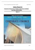 Solution manual for fundamentals of corporate finance 5th edition by Robert Parrino and David Kidwell All Chapters 1-21 Covered