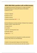 NFDN 2006 FINAL questions with verified answer1&period;