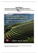Solution Manual for Fundamentals of Investments Valuation and Management 9th Edition By Jordan Chapter 1-21