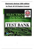 Electronic Devices&comma; 10th Edition &ndash; Thomas L&period; Floyd &ndash; Test Bank for Engineering Students