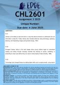 CHL2601 Assignment 3 &lpar;ANSWERS&rpar; 2025 - DISTINCTION GUARANTEED