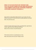 EPIC CLN 251 &sol; 252 STUDY SET &lpar;Questions with 100&percnt; Correct Answers&rpar; RATED A&plus;&period;
