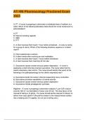 ATI RN Pharmacology Proctored Exam 2023 (Questions with 100% Correct Answers) RATED A+.