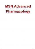 MSN Advanced Pharmacology with 100&percnt; Correct Answers&period;