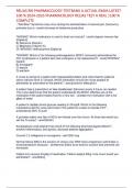 RELIAS RN PHARMACOLOGY TESTBANK QUESTIONS AND VERIFIED CORRECT ANSWERS &lpar;ACCURATE SOLUTIONS&rpar; ALREADY PASSED HIGHEST TEST GRADED A&plus;&period;