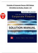 Solution Manual - Principles of Corporate Finance&comma; 2025 Release&comma; 15th Edition - Brealey&comma; &lpar;Chapters 1-34&rpar;
