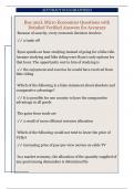 Bus 302L Micro Economics Questions with  Detailed Verified Answers for Accuracy 