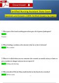 Illinois CNA State Exam &vert; Full Exam Preparation Document &vert;